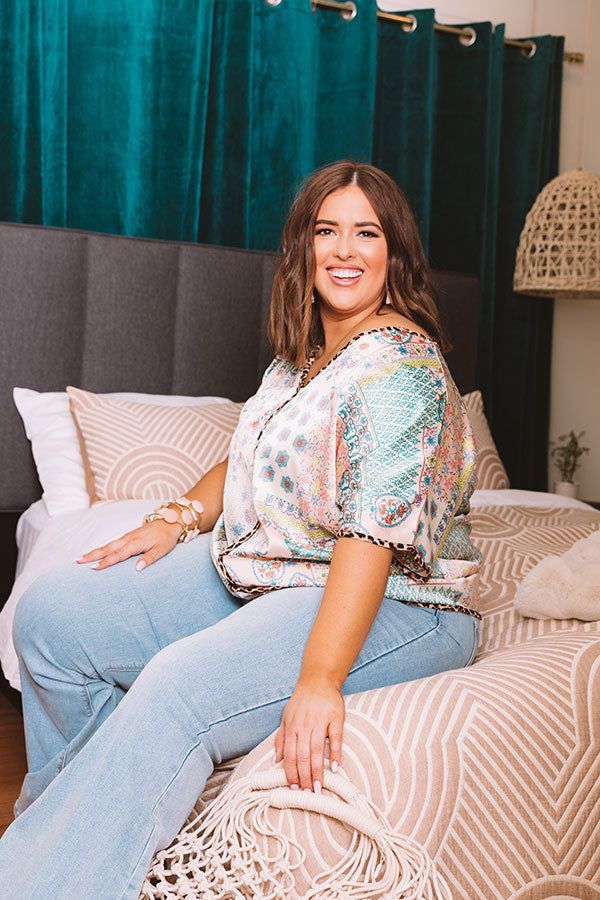 Hamptons Honey Shift Top  Curves-Beginning Fashion