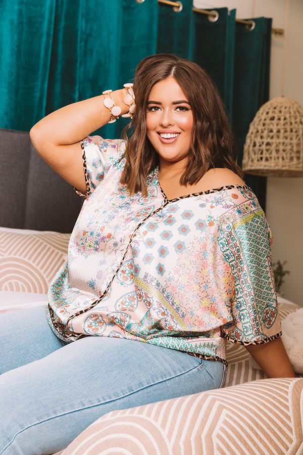 Hamptons Honey Shift Top  Curves-Beginning Fashion
