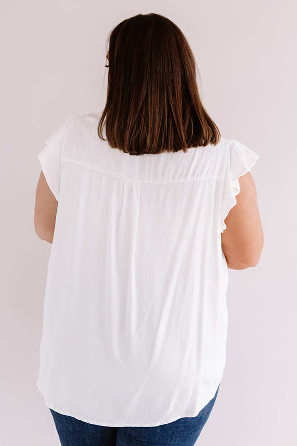 Cambridge Crush Shift Top In White Curves-Beginning Fashion