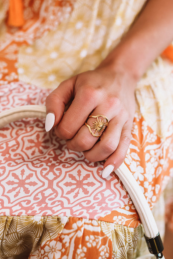 Bracha Burst Oval Ring-Beginning Fashion