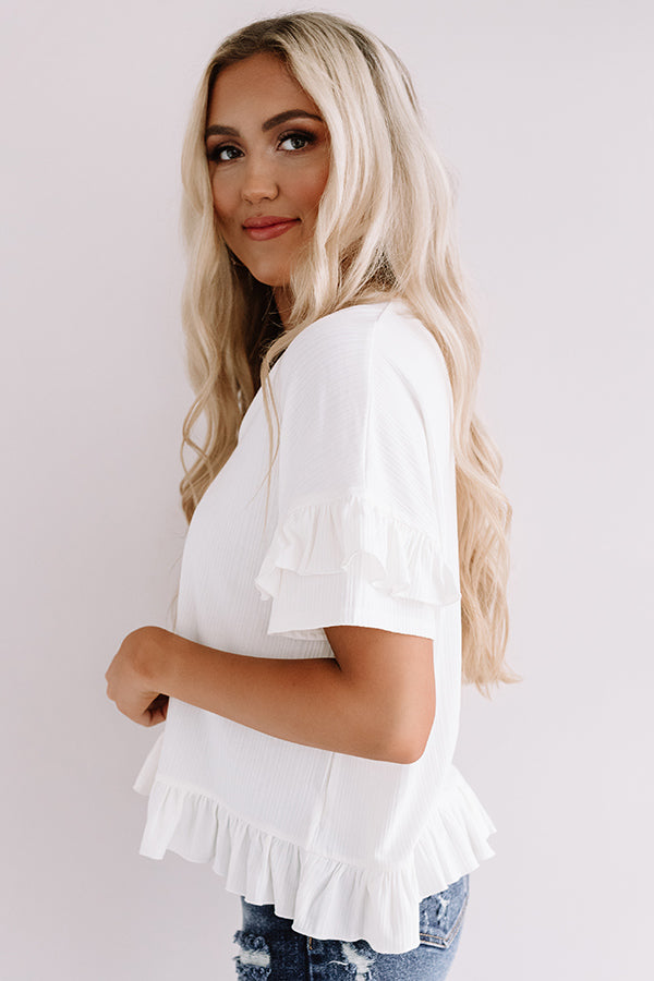 Bombshell Ambition Shift Top In White-Beginning Fashion