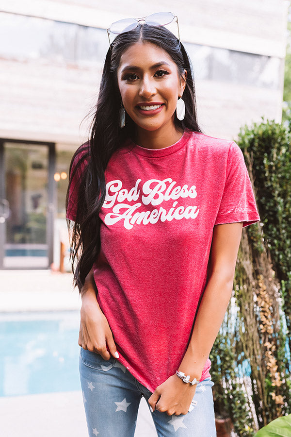 God Bless America Shift Tee-Beginning Fashion