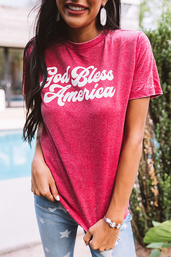 God Bless America Shift Tee-Beginning Fashion