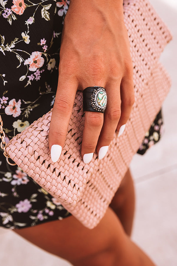 Effortless Attraction Abalone Shell Ring-Beginning Fashion