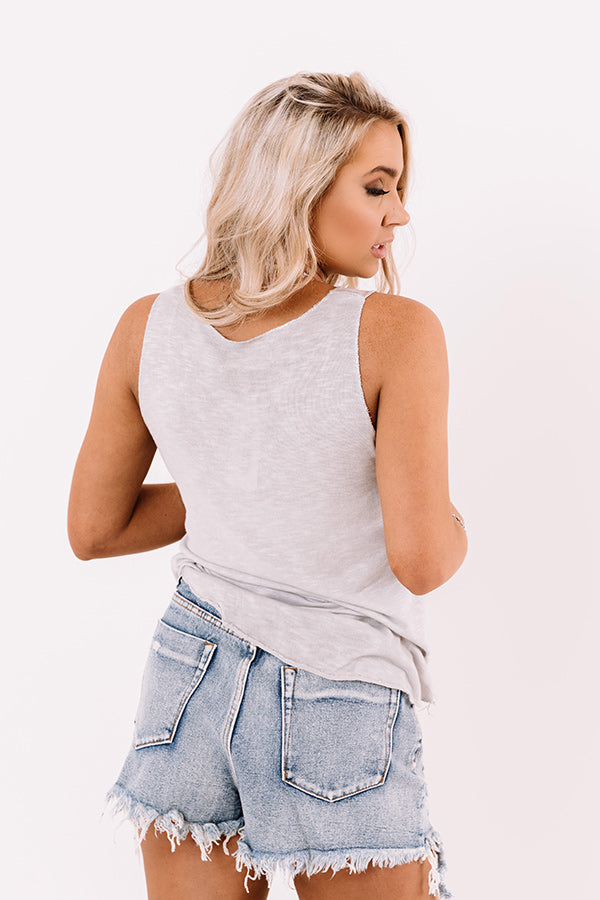 Bali Surf Shift Top In Grey-Beginning Fashion