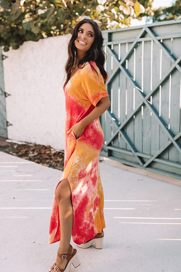 Beach Chic Tie Dye Maxi-Beginning Fashion