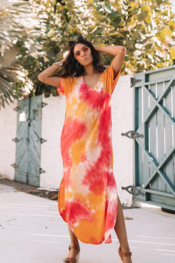 Beach Chic Tie Dye Maxi-Beginning Fashion