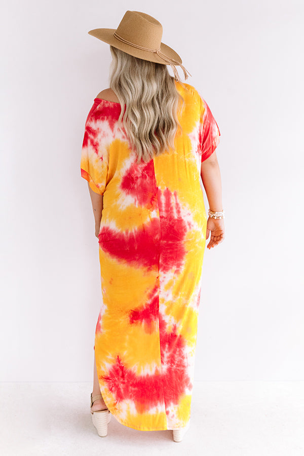 Beach Chic Tie Dye Maxi Curves-Beginning Fashion