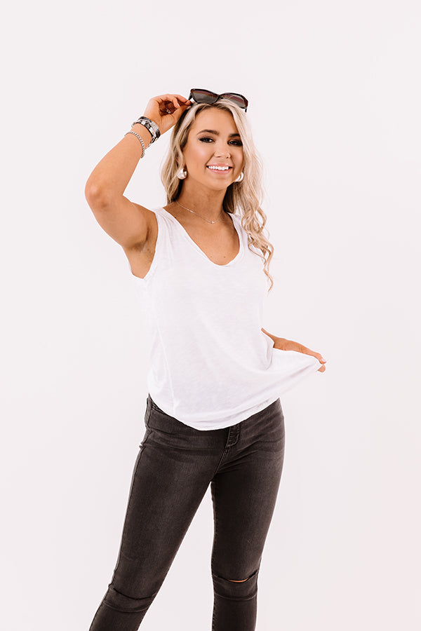 Good Changes Ahead Shift Top In White-Beginning Fashion