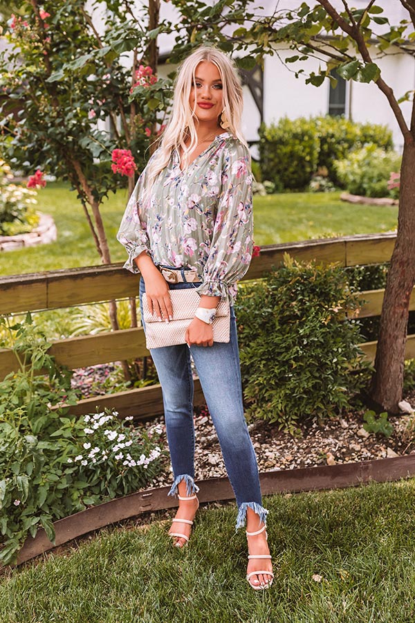 Get To Work Floral Top-Beginning Fashion