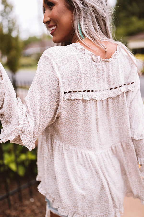 Getting Noticed Leopard Shift Top-Beginning Fashion