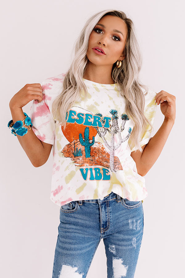 Desert Vibe Tie Dye Tee-Beginning Fashion