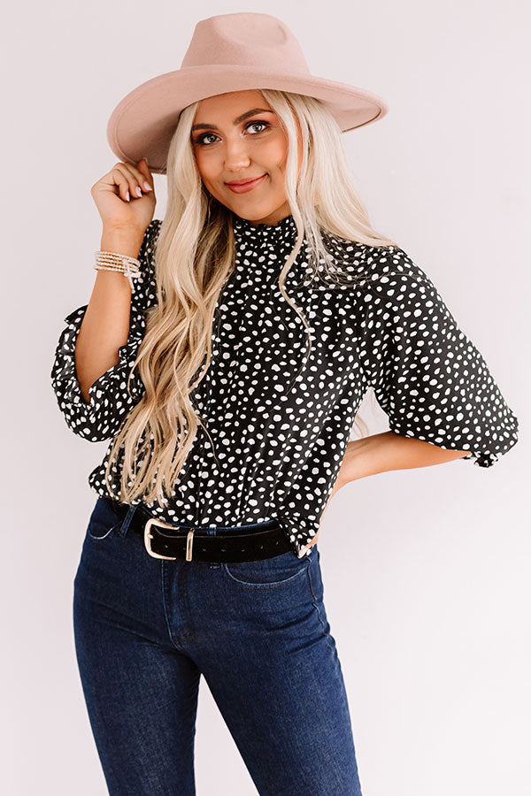Belles And Brunch Shift Top In Black-Beginning Fashion