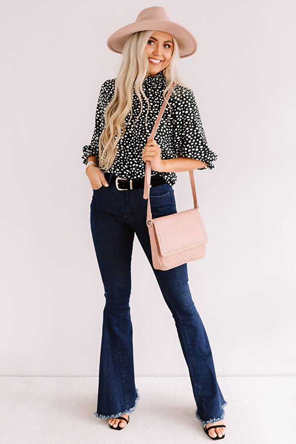 Belles And Brunch Shift Top In Black-Beginning Fashion