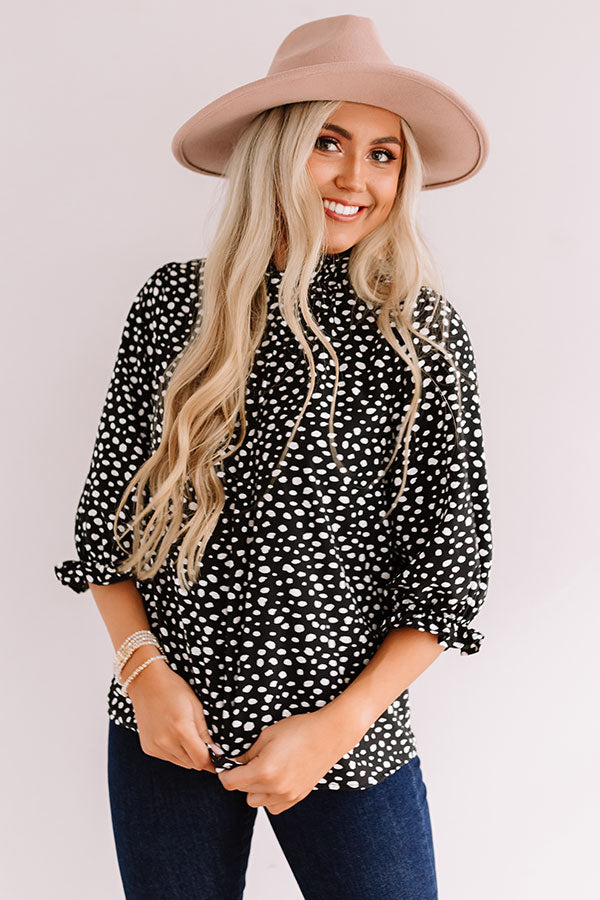 Belles And Brunch Shift Top In Black-Beginning Fashion