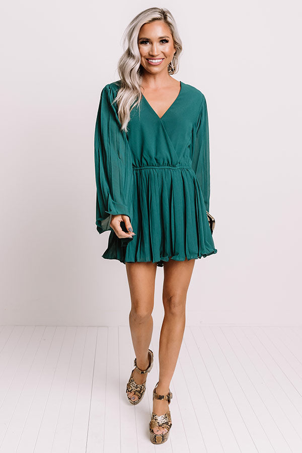 Celeb Sighting Romper In Hunter Green-Beginning Fashion