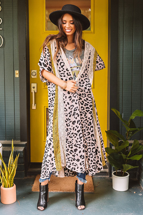 Ever After Leopard Duster-Beginning Fashion