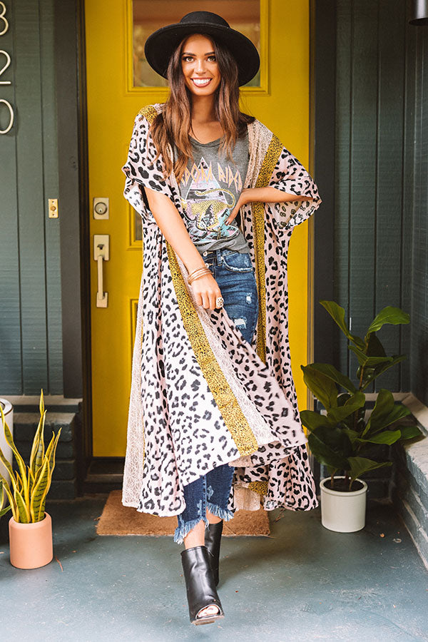 Ever After Leopard Duster-Beginning Fashion