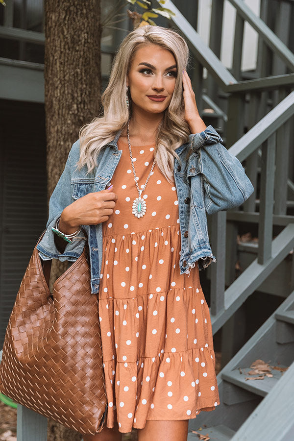 Chic Supply Shift Dress In Rust-Beginning Fashion