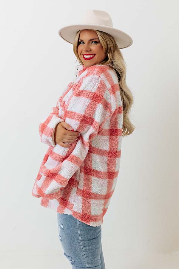 Candlelight Cozy Sherpa Pullover    Curves-Beginning Fashion