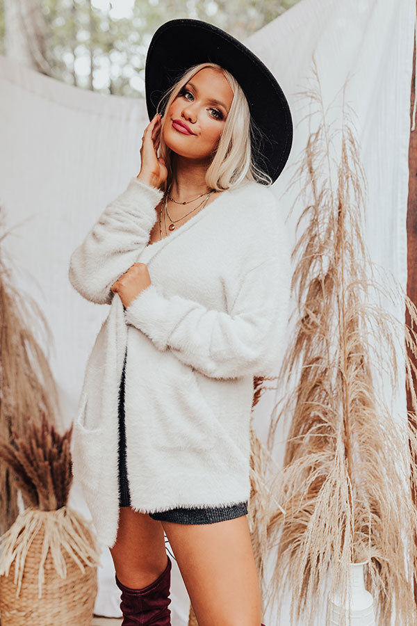 Fall Getaway Ultra Soft Cardigan In Light Grey-Beginning Fashion