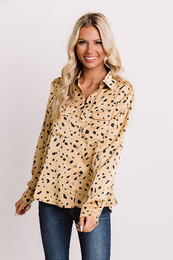 Down The Road Shift Top In Camel-Beginning Fashion