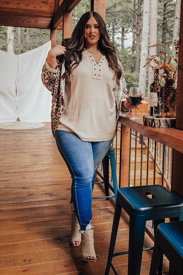 Early Morning Cozy Leopard Cardigan  Curves-Beginning Fashion