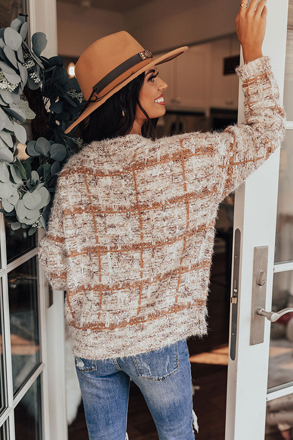 Fall Tradition Knit Sweater In Camel-Beginning Fashion