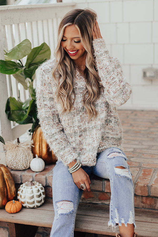 Fall Tradition Knit Sweater In Pear-Beginning Fashion