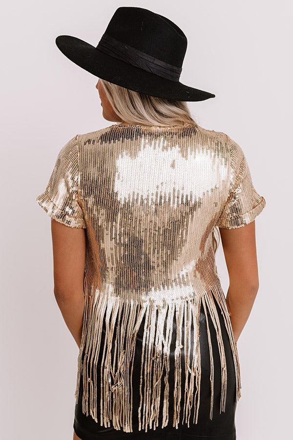 Glint Hint Sequin Top-Beginning Fashion