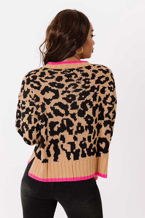 Fully Present Leopard Sweater-Beginning Fashion