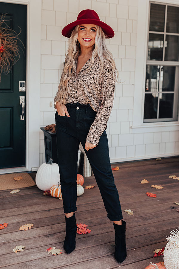 Blind Date Button Up Top-Beginning Fashion