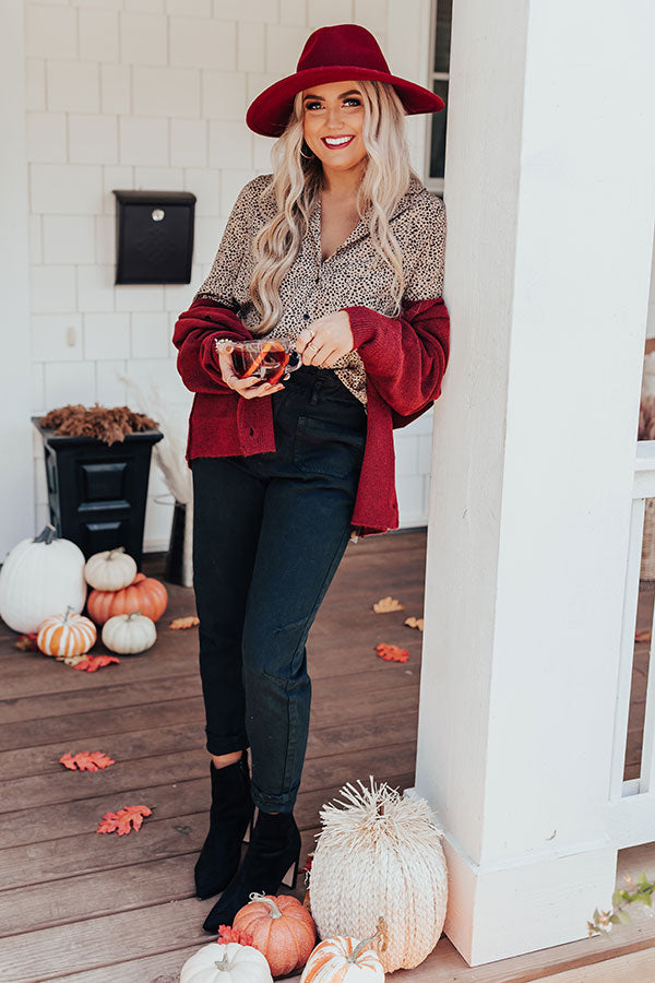 Blind Date Button Up Top-Beginning Fashion