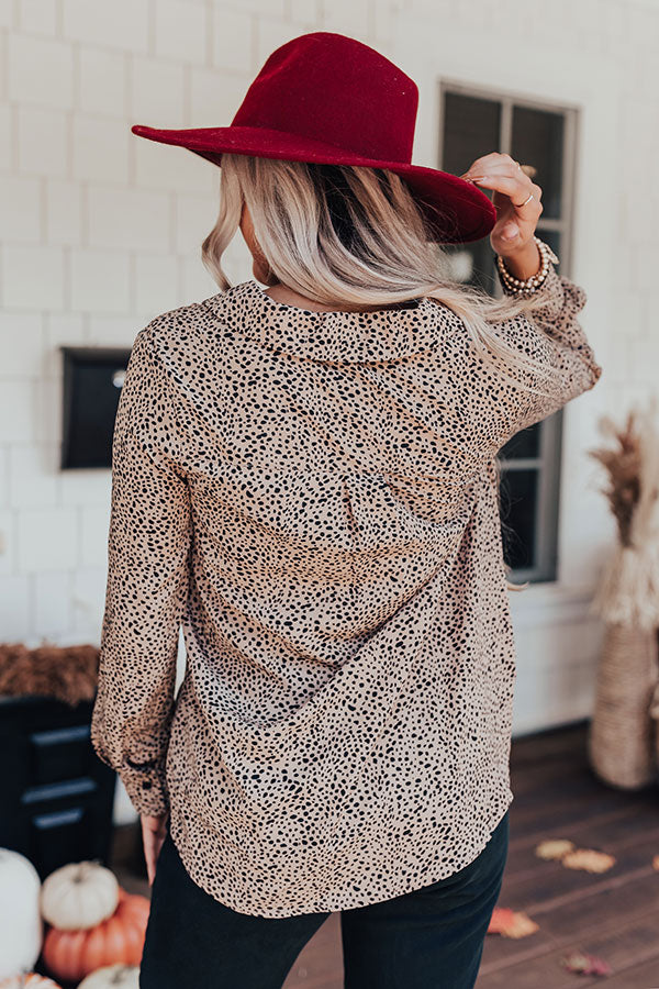 Blind Date Button Up Top-Beginning Fashion