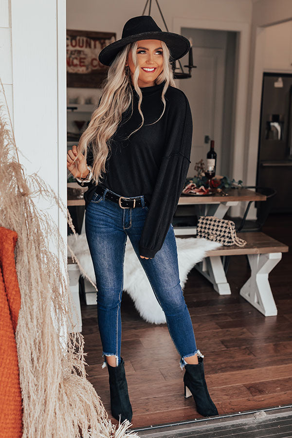 Boulder Weekend Shift Top In Black-Beginning Fashion