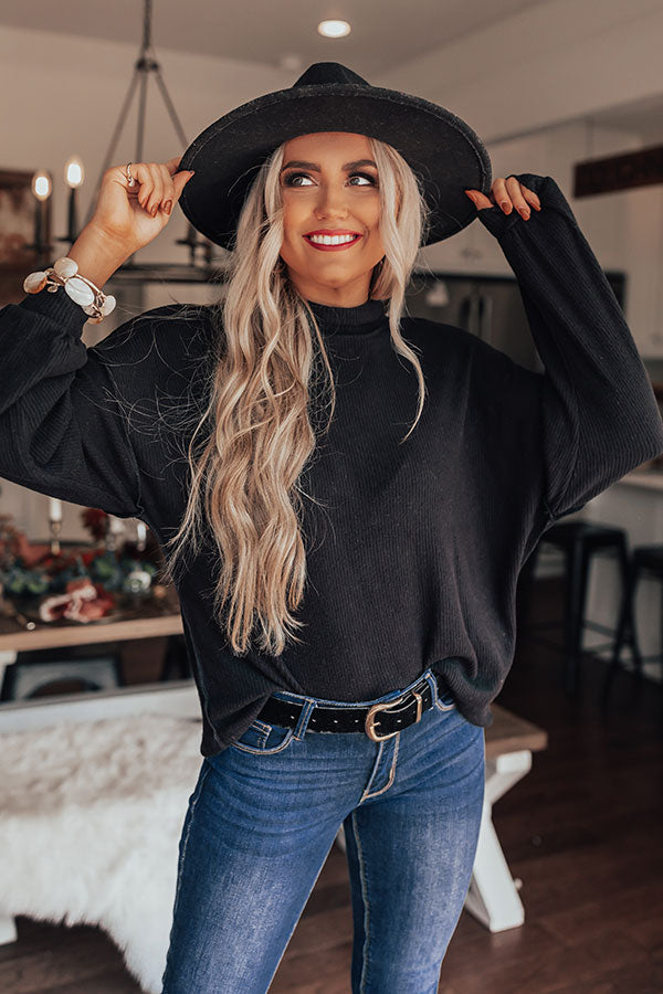 Boulder Weekend Shift Top In Black-Beginning Fashion