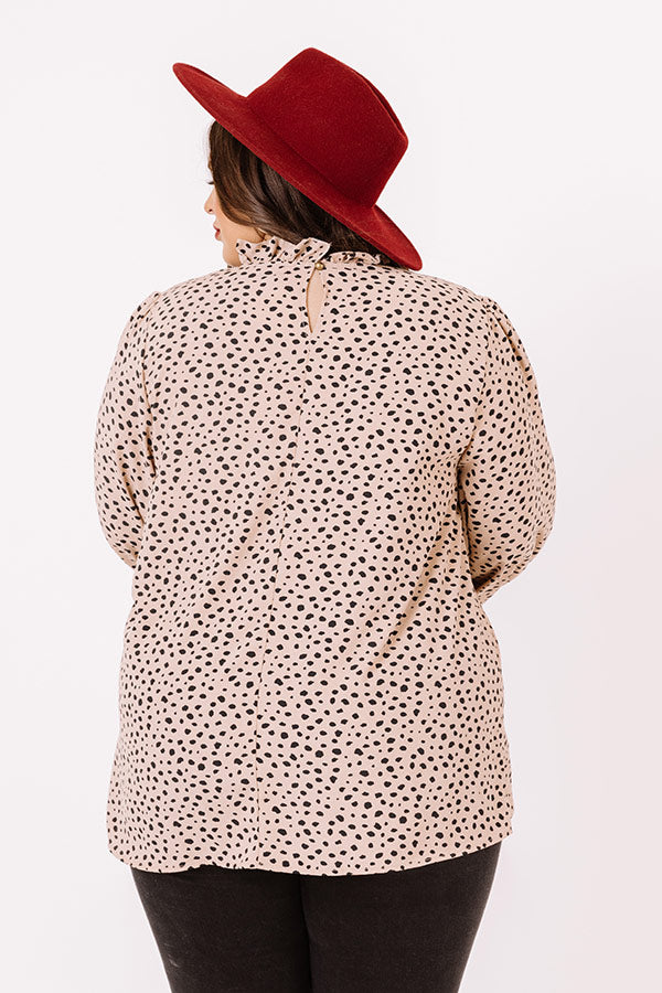 Belles And Brunch Shift top In Iced Latte Curves-Beginning Fashion