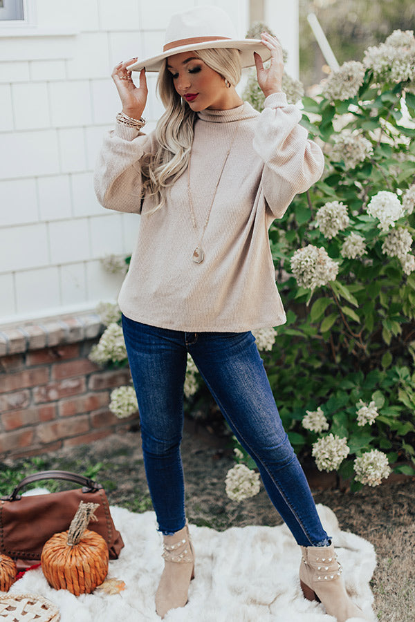 Boulder Weekend Shift Top In Iced Latte-Beginning Fashion