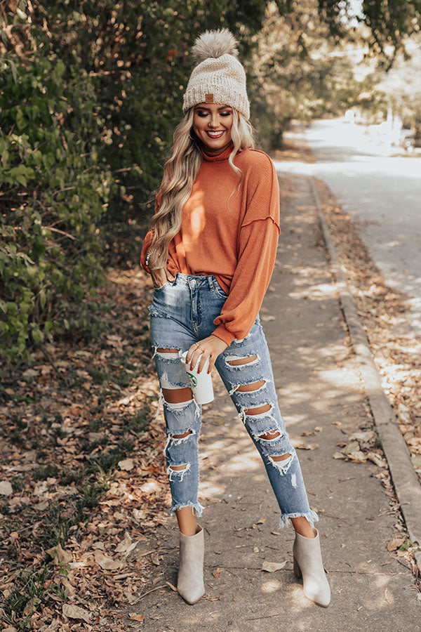 Boulder Weekend Shift Top In Rust-Beginning Fashion