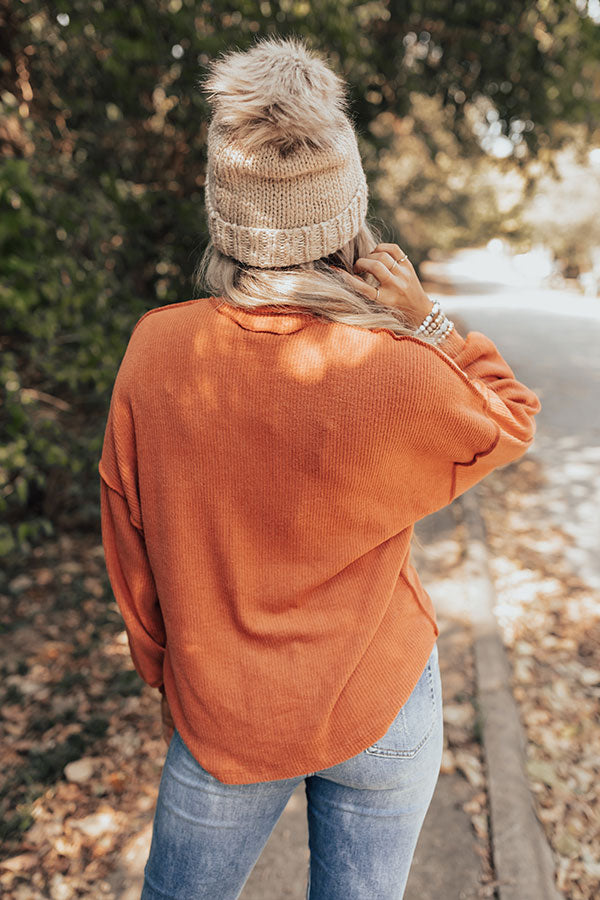 Boulder Weekend Shift Top In Rust-Beginning Fashion