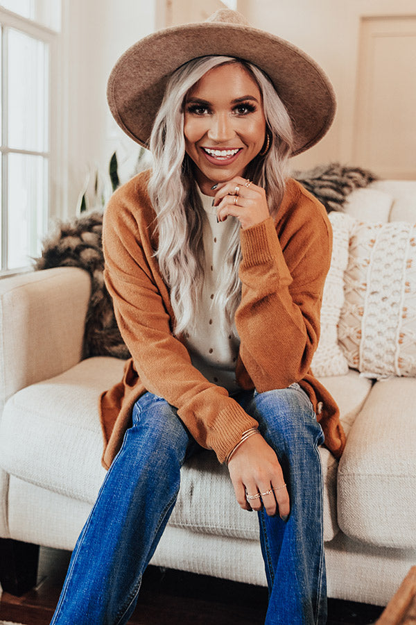 Be There For Me Cardigan In Camel-Beginning Fashion