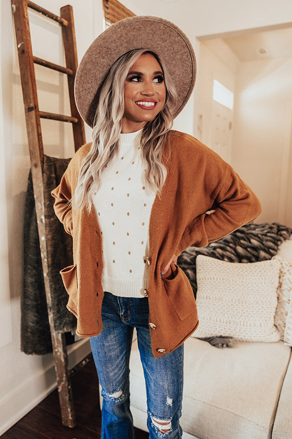 Be There For Me Cardigan In Camel-Beginning Fashion