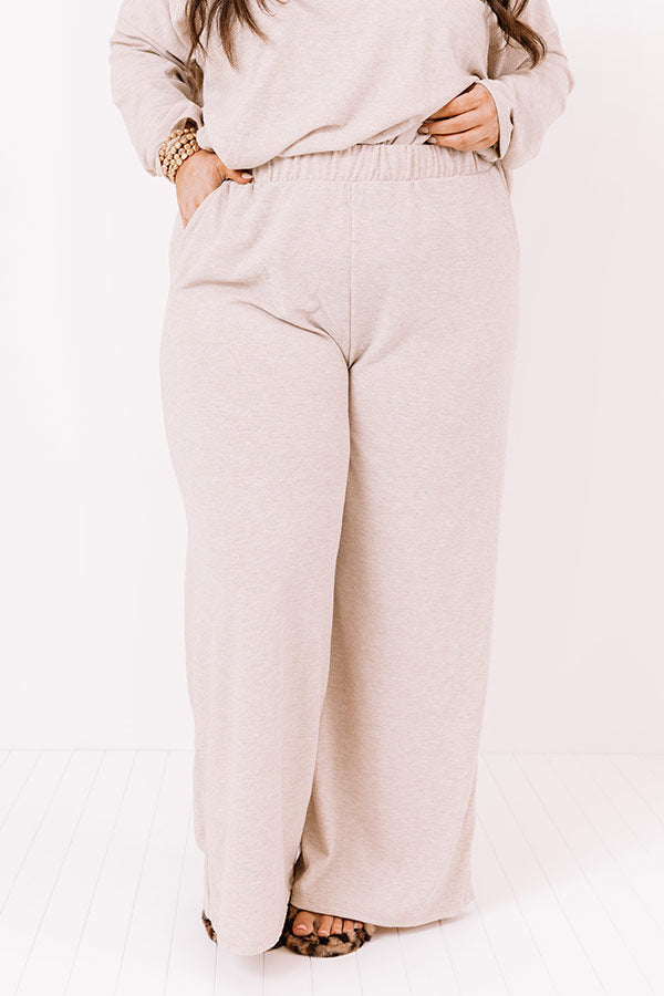 Coffee By Candlelight Pants In Birch   Curves-Beginning Fashion