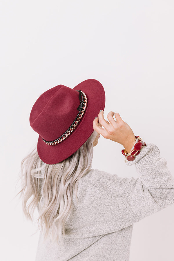 Cider And Hugs Hat In Sangria-Beginning Fashion