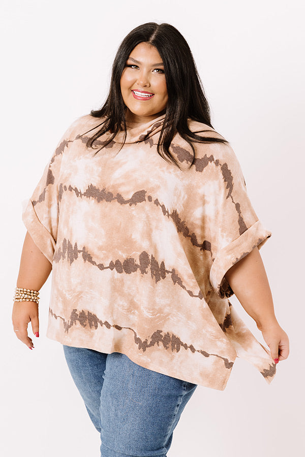 Good Terms Tie Dye Shift Top Curves-Beginning Fashion