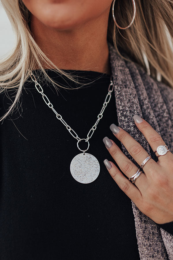 Circle Of Trust Necklace In Silver-Beginning Fashion