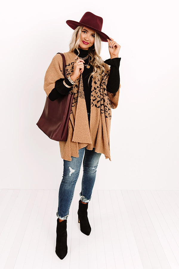 Eavesdropping Leopard Poncho-Beginning Fashion
