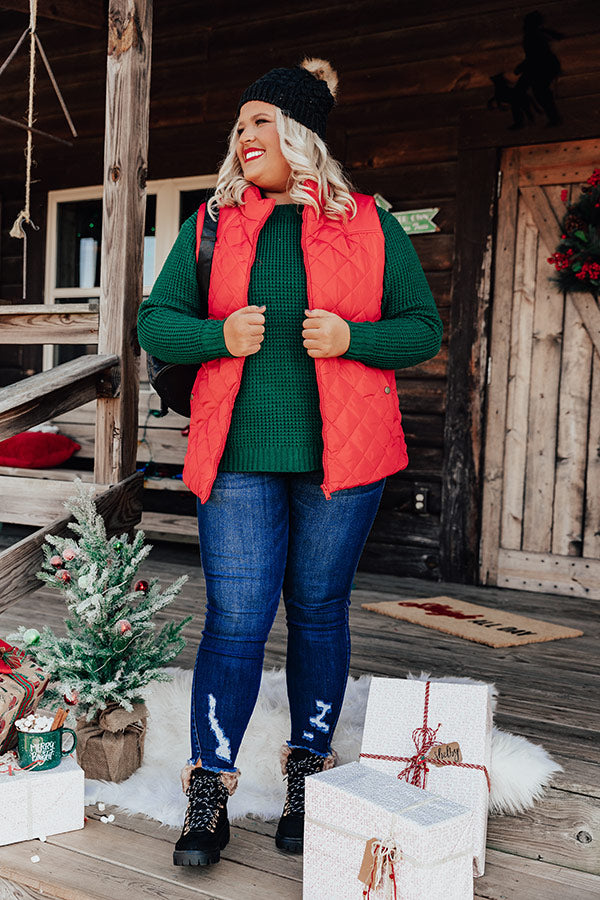Big Bear Lake Quilted Vest in Wine Curves-Beginning Fashion