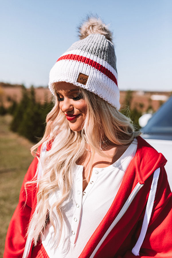 Extra Marshmallows Fleece Lined Beanie-Beginning Fashion