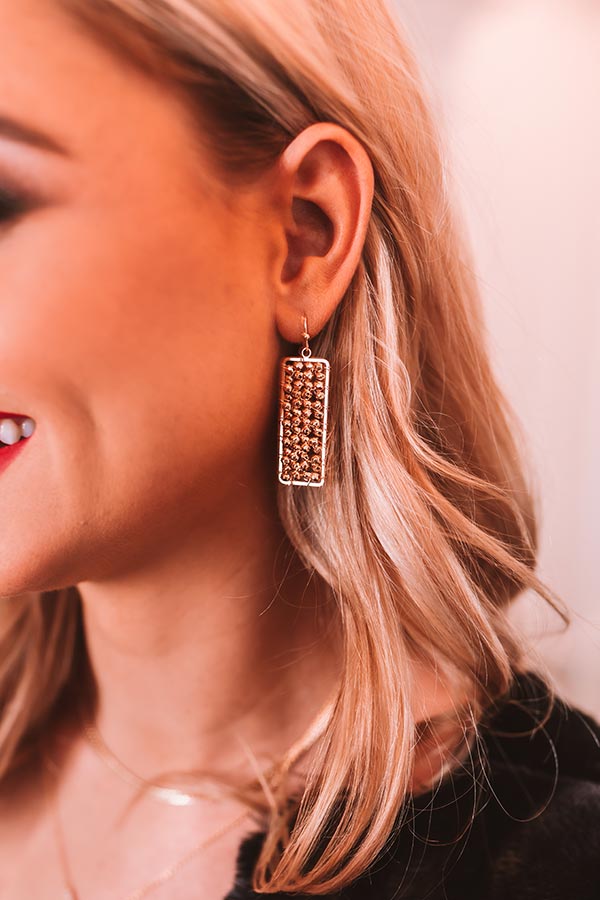 Heavenly Kiss Earrings In Gold-Beginning Fashion